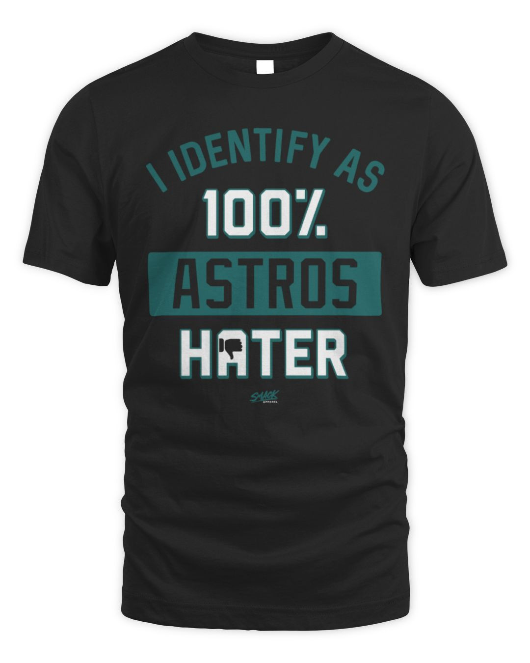 I Identify As 100% Astros Hater T-shirt Seattle Baseball