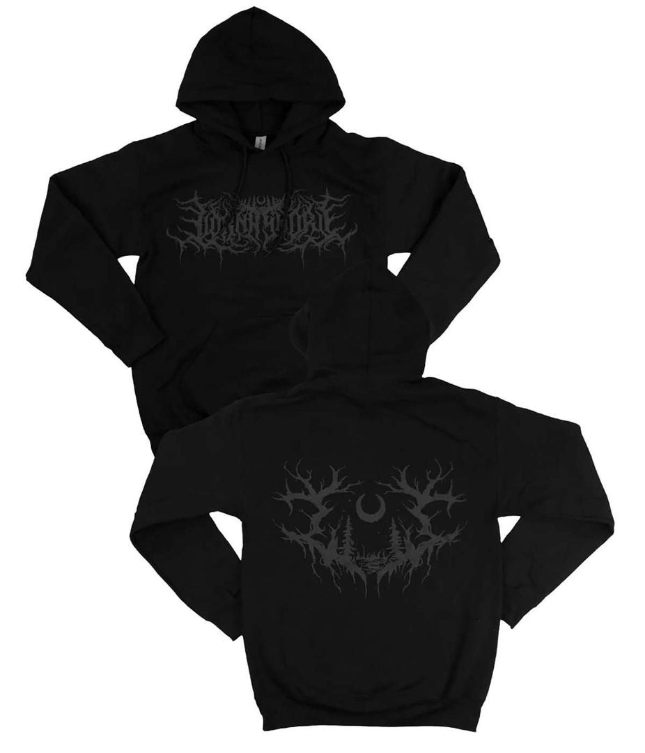 Lorna Shore Merch Lorna Shore Pr Sigil Black On Black Hoodie