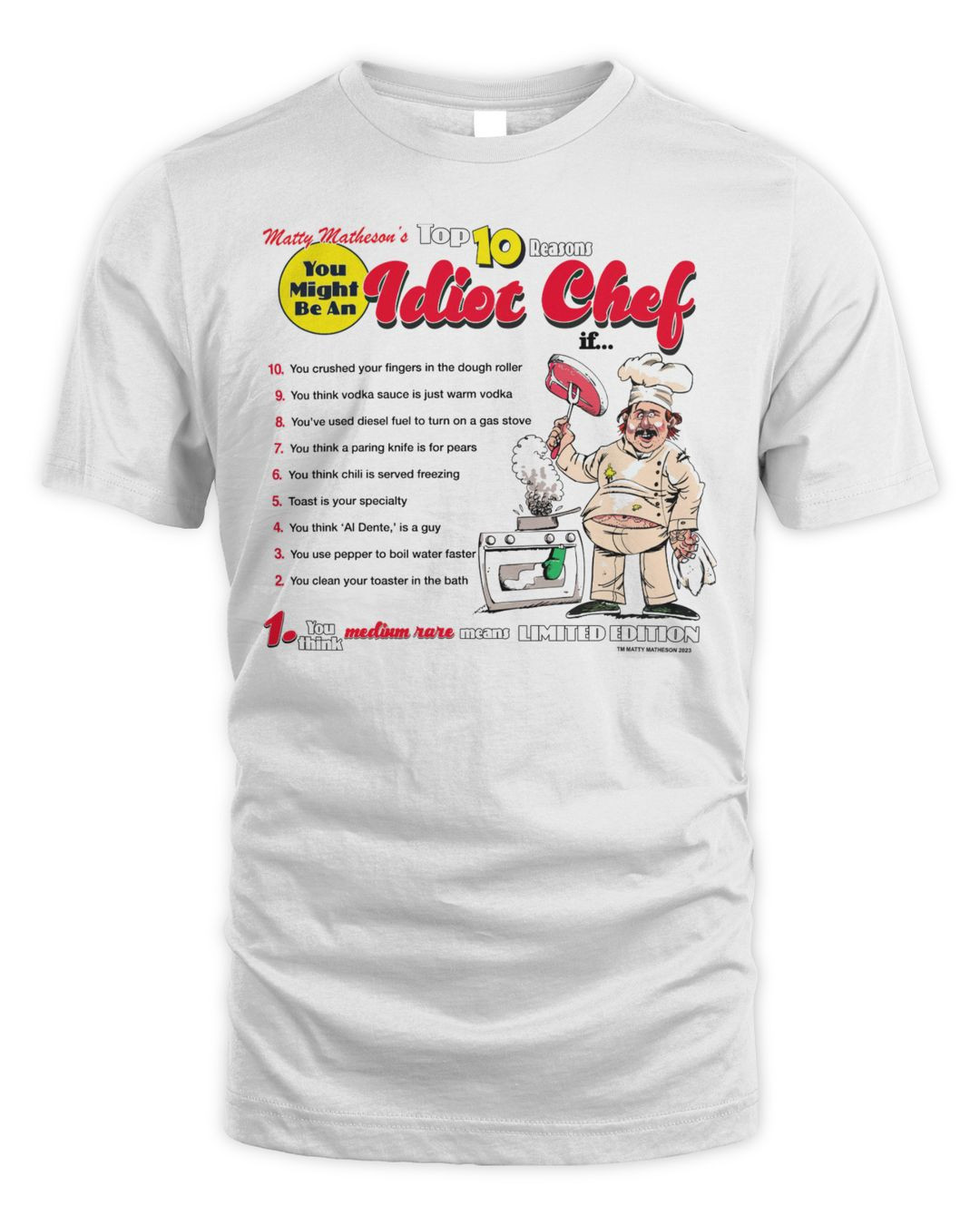 Matty Matheson Clothing Idiot Chef Shirt