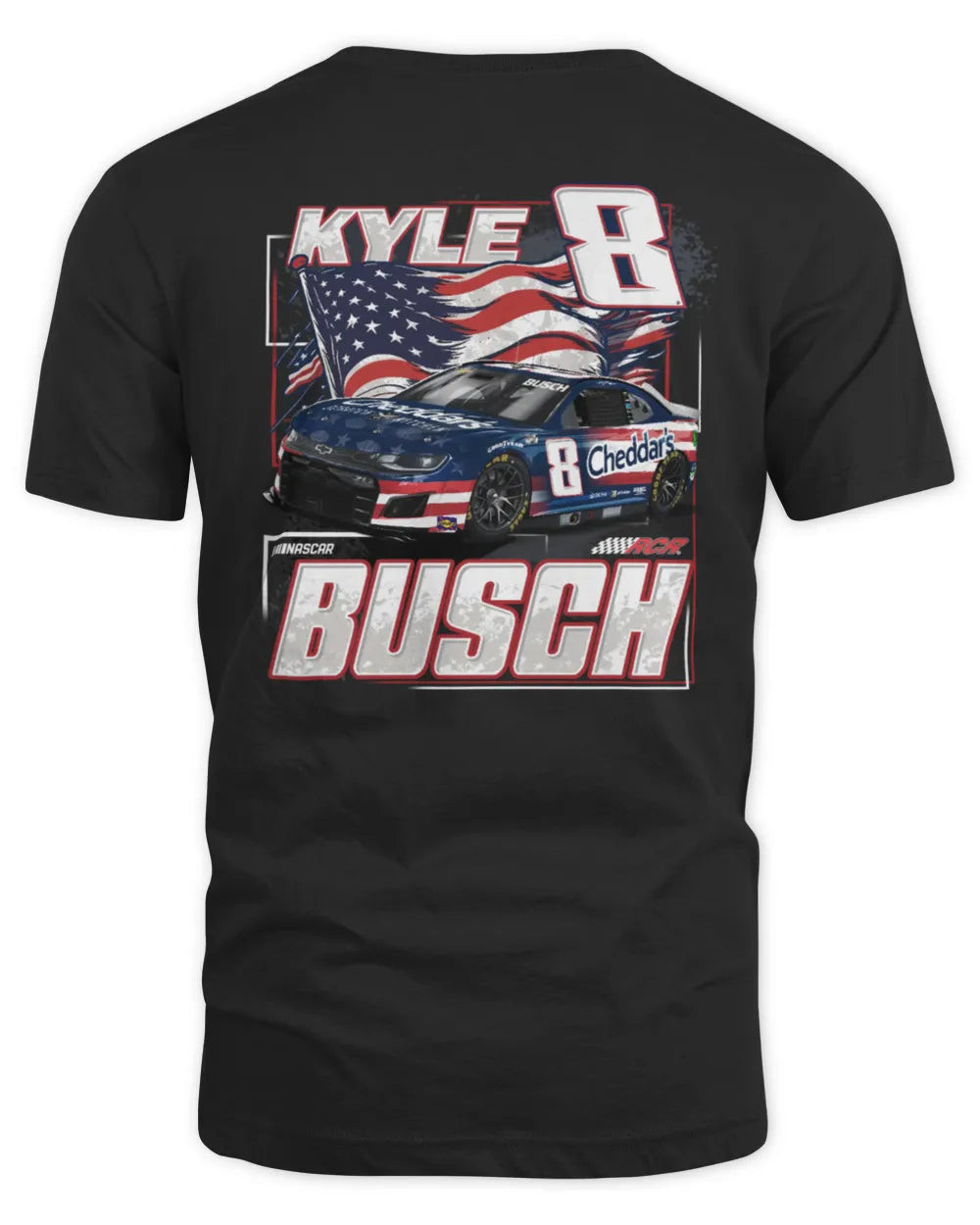 Kyle Busch Patriotic 2 Spot T Shirt