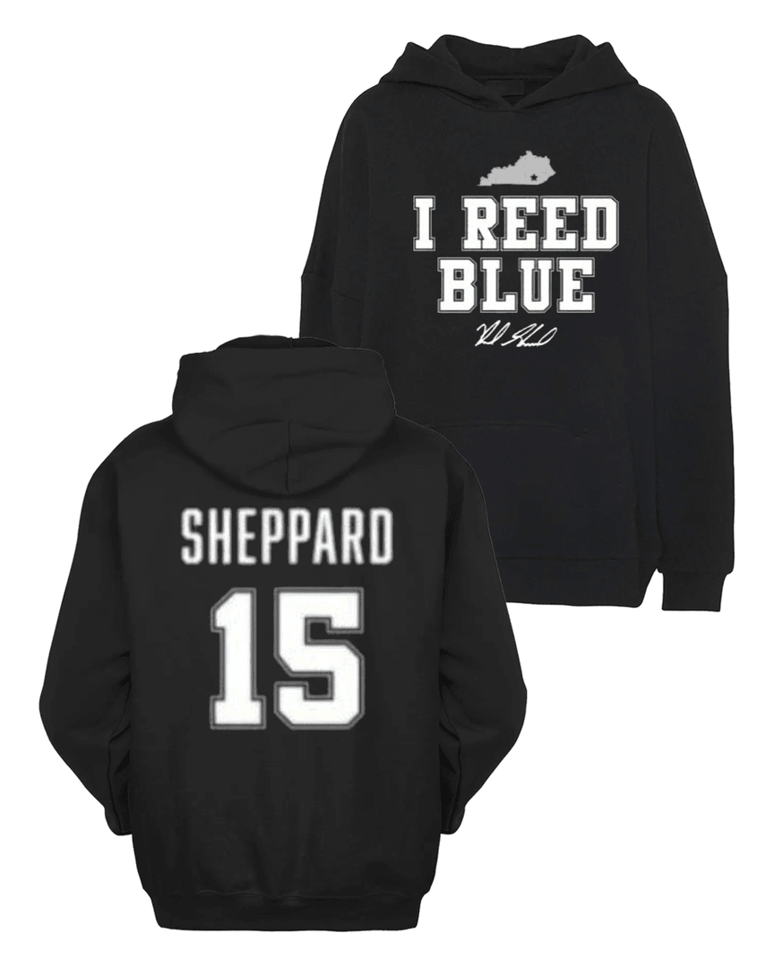 I Reed Blue Sheppard #15 Hoodie