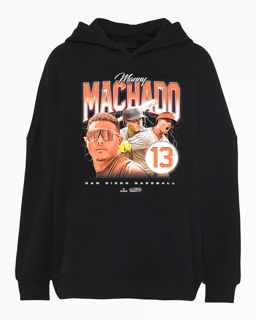 Manny Machado Retro '90s San Diego Baseball Hoodie