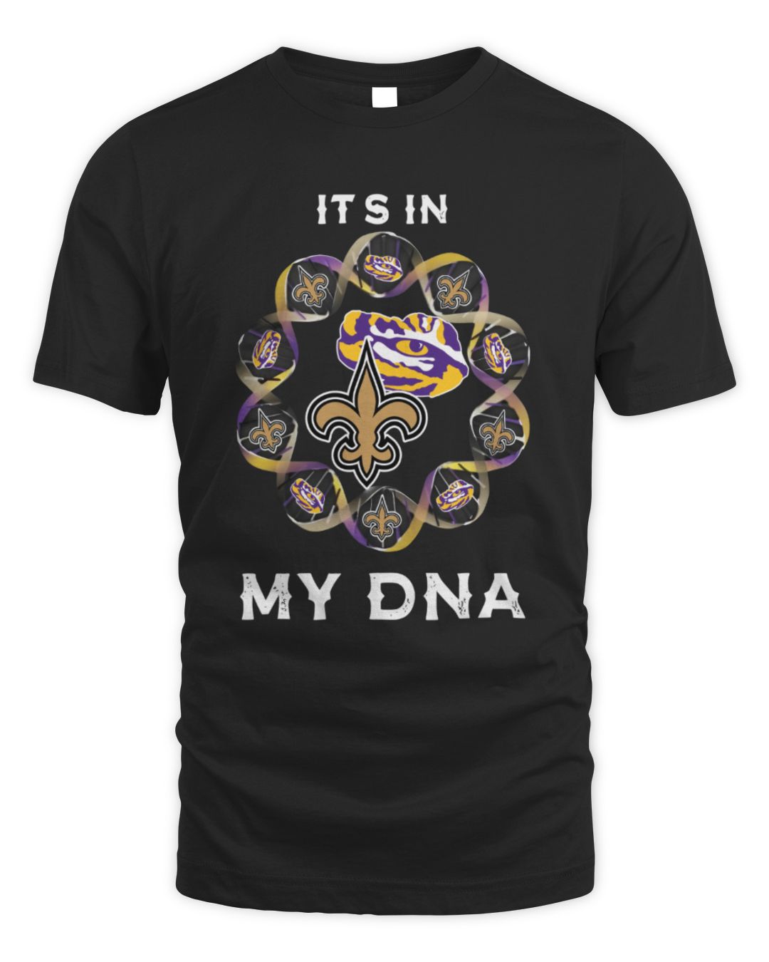 It's In My Dna Orleans Saints Lsu Tiger Logo T Shirt