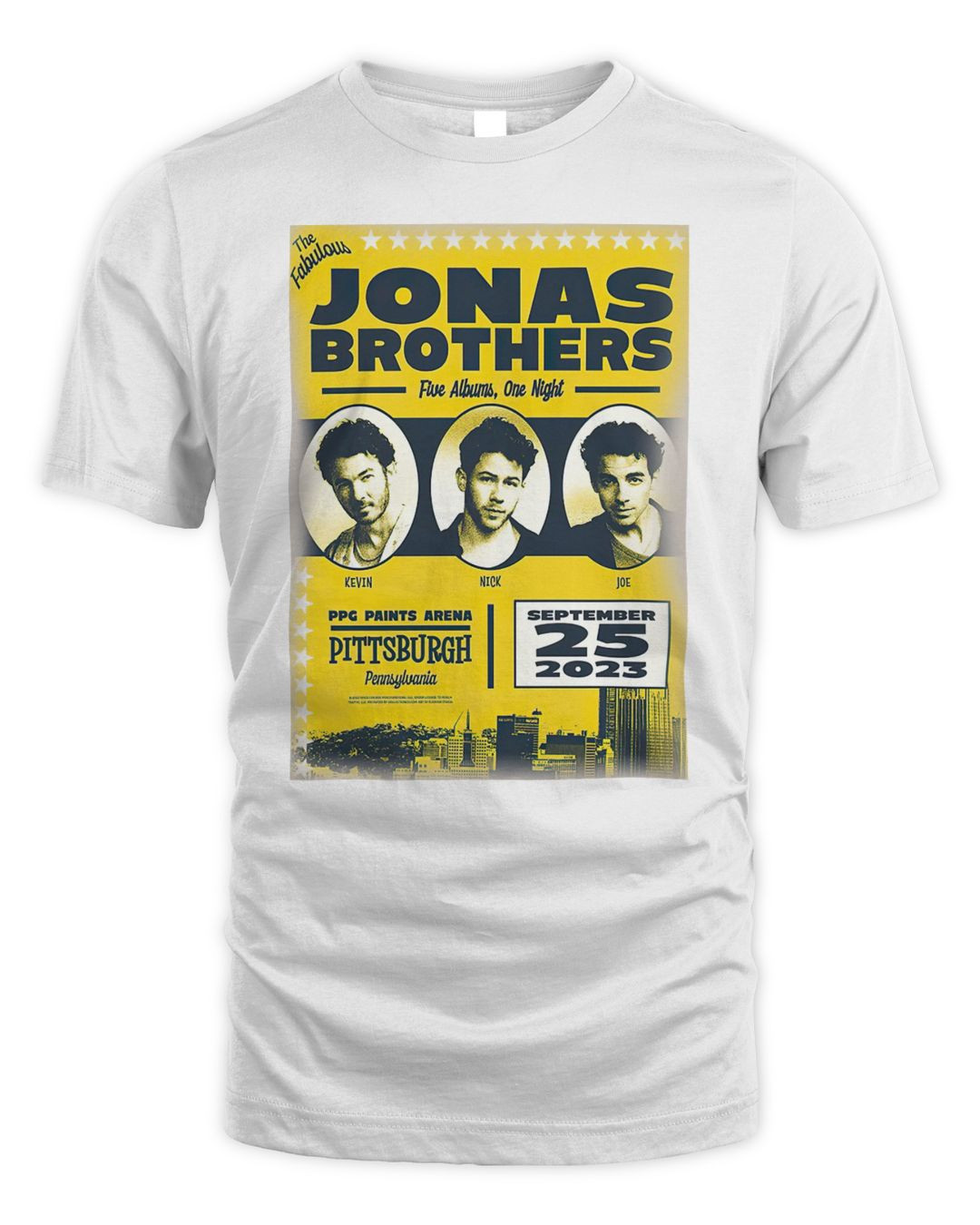 Jonas Brothers Merch Pittsburgh Shirt