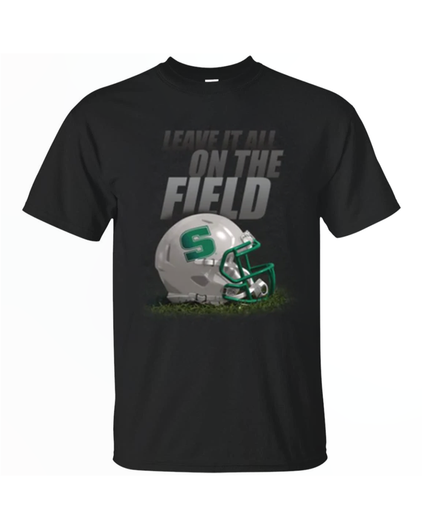 Leave It All On The Field Slippery Rock The Rock Gridiron T Shirt