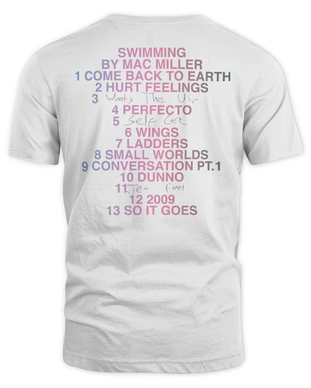 Mac Miller Merch Swimming Gradient Shirt