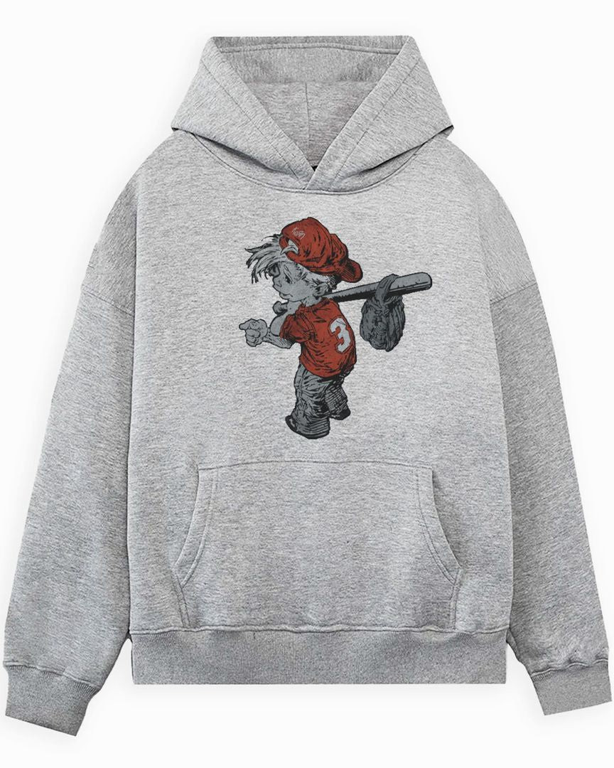 Korn Merch Ftl Bat Boy Hoodie Sport Grey