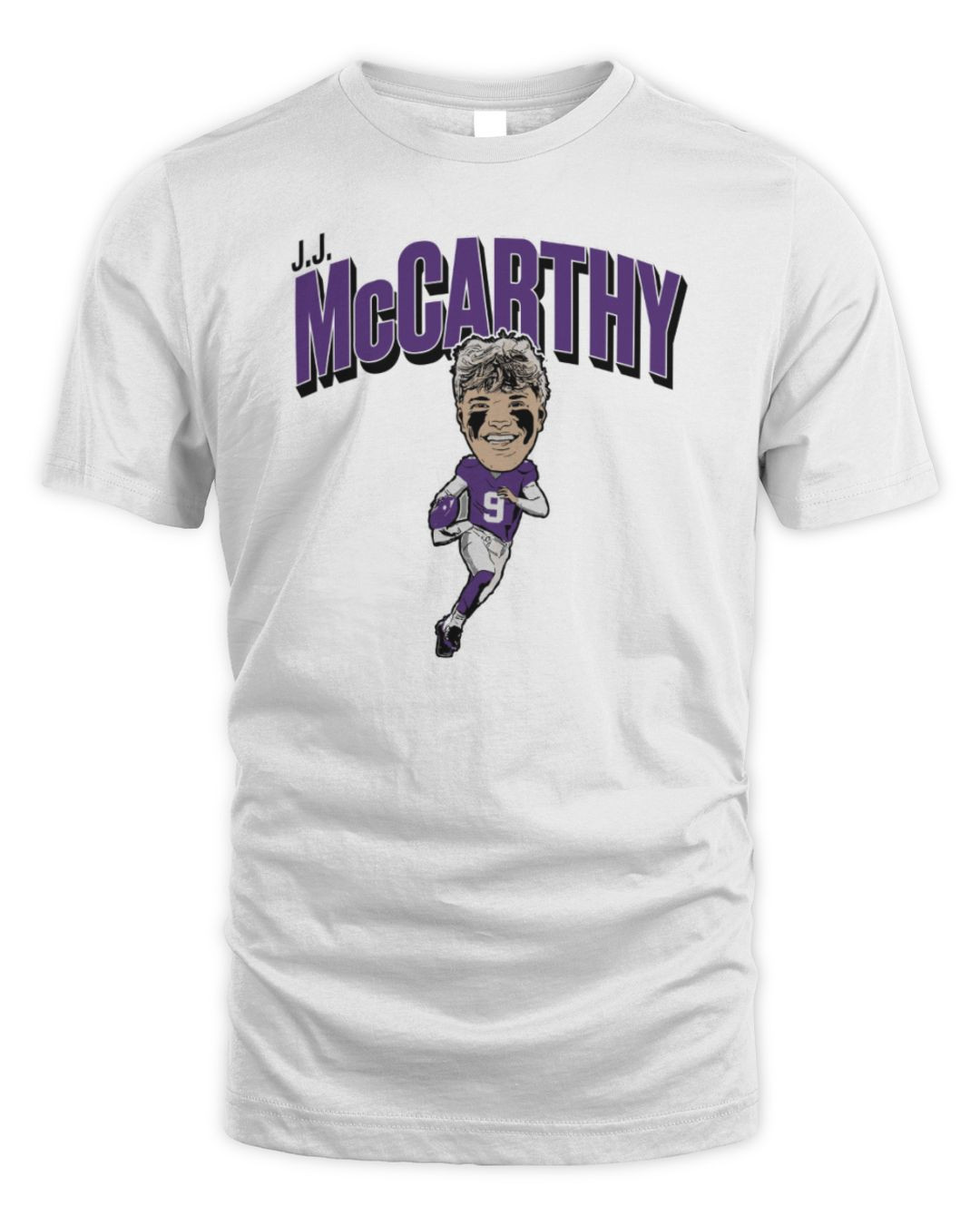 J.j. Mccarthy Caricature Hoodie Sweatshirt