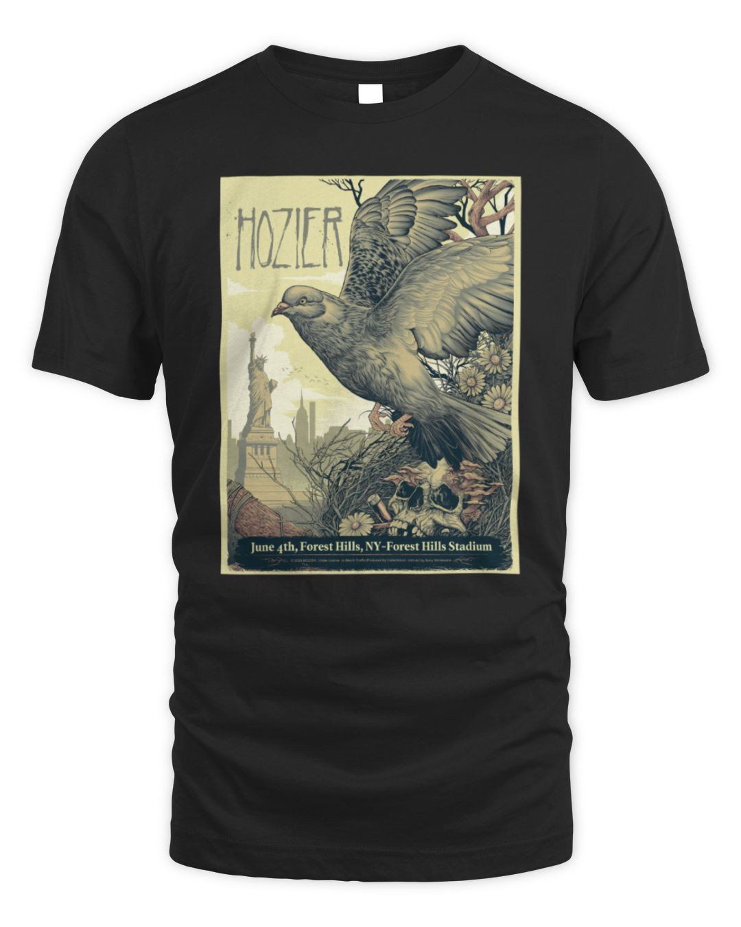 Hozier Merch New York June 4 Show Poster Tee Shirt