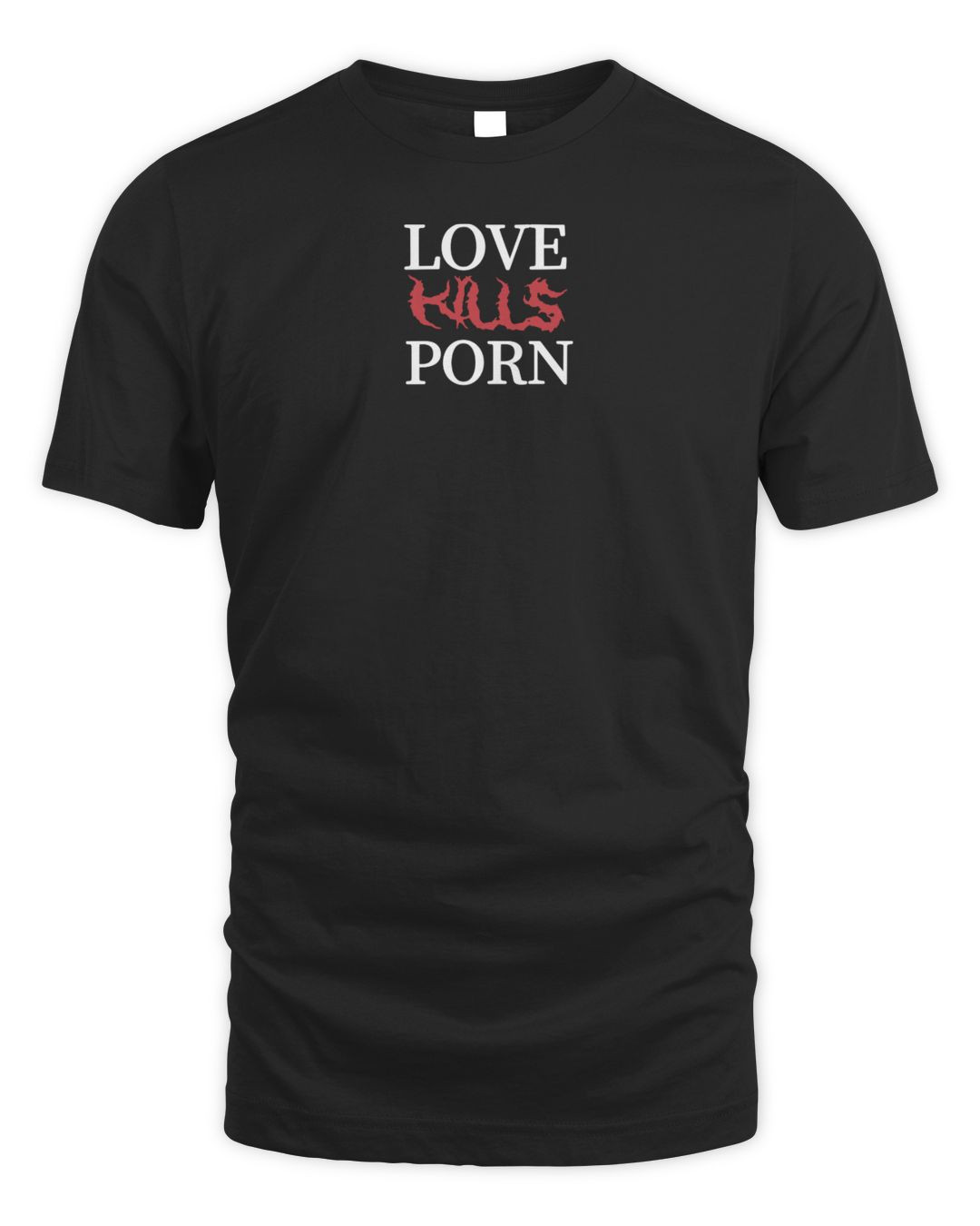 Just Lucy Merch Love Kills Porn Shirt