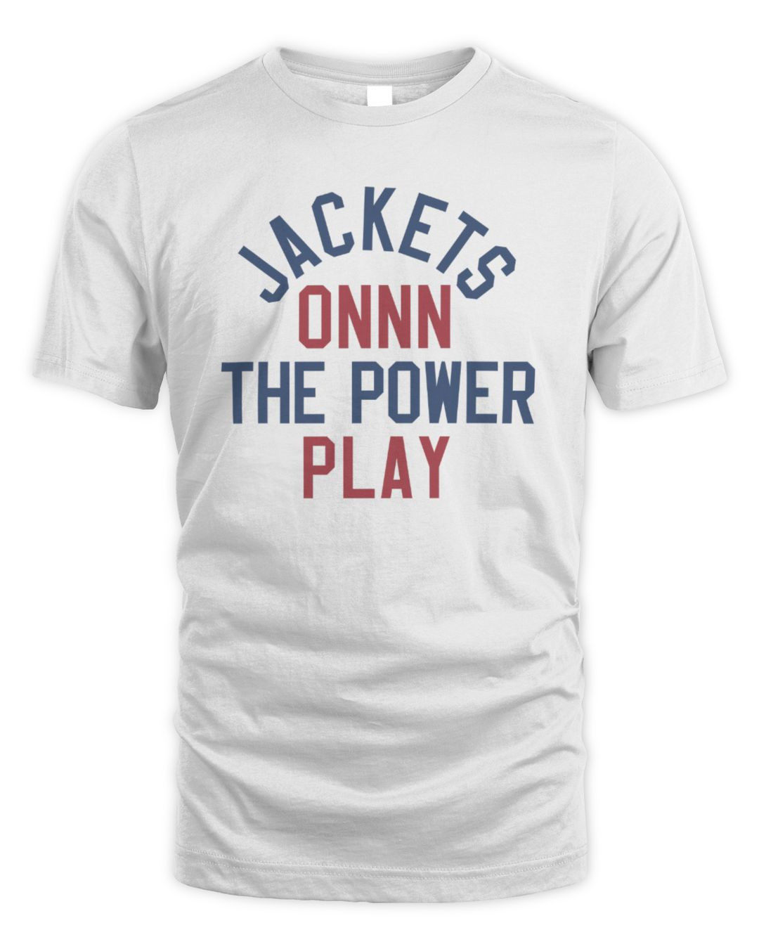 Jackets On The Power Play White Merch Official Hoodie