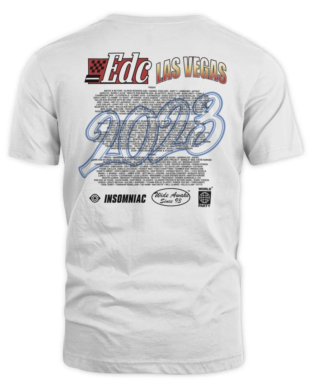 Insomniac Edc Speedway Lineup L/s Tee