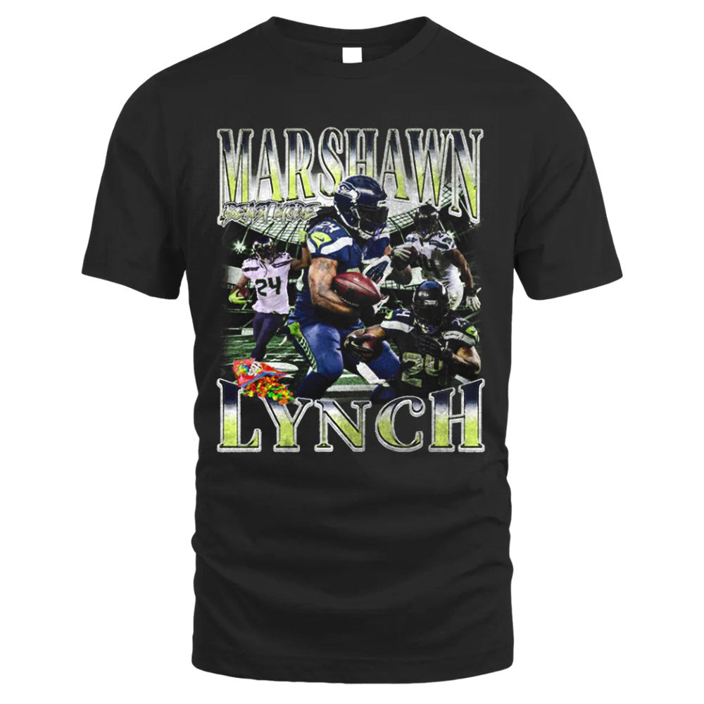 Marshawn Lynch Tee, Vintage T-shirt Style