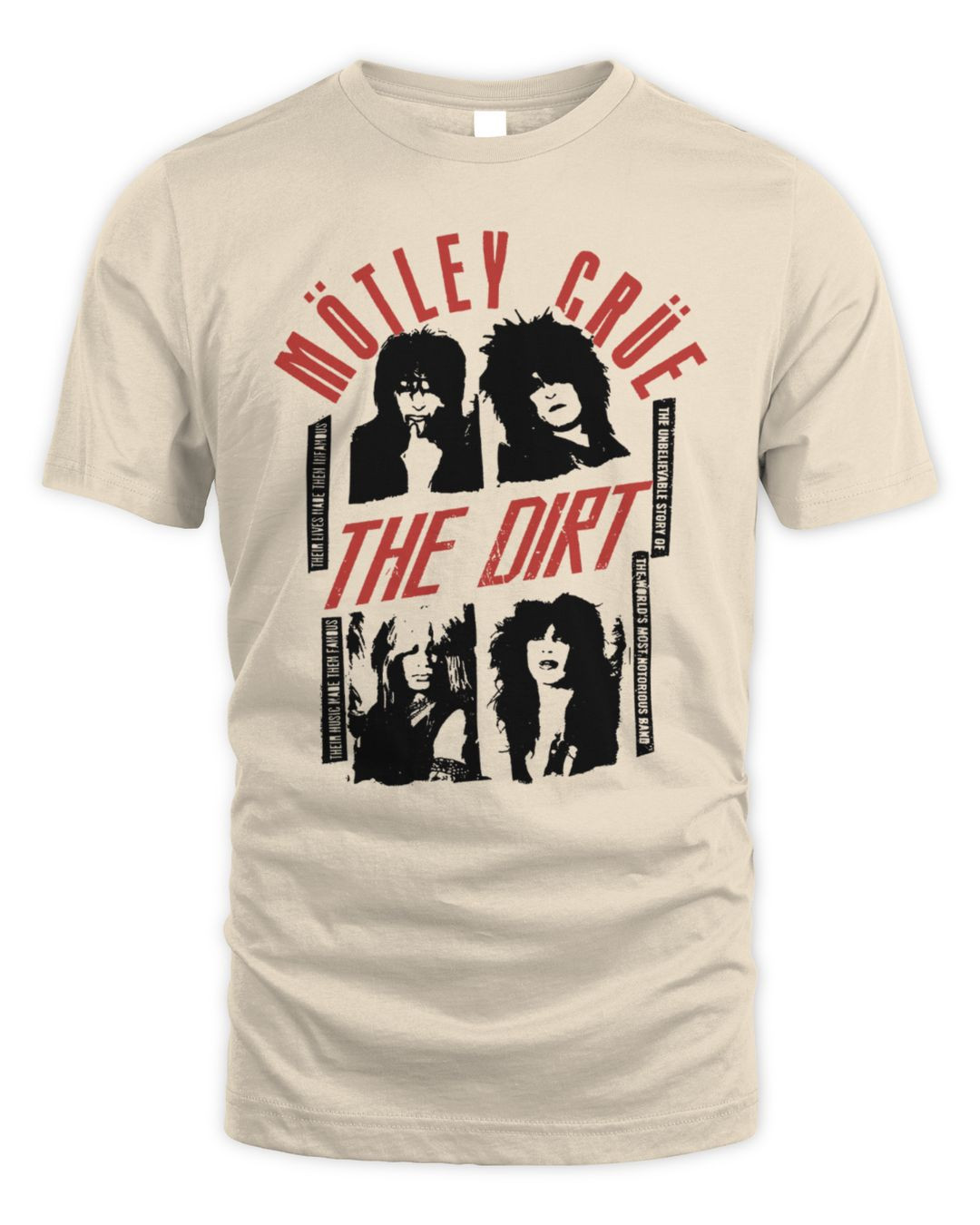 Motley Crue Merch The Dirt Fame Tee Shirt