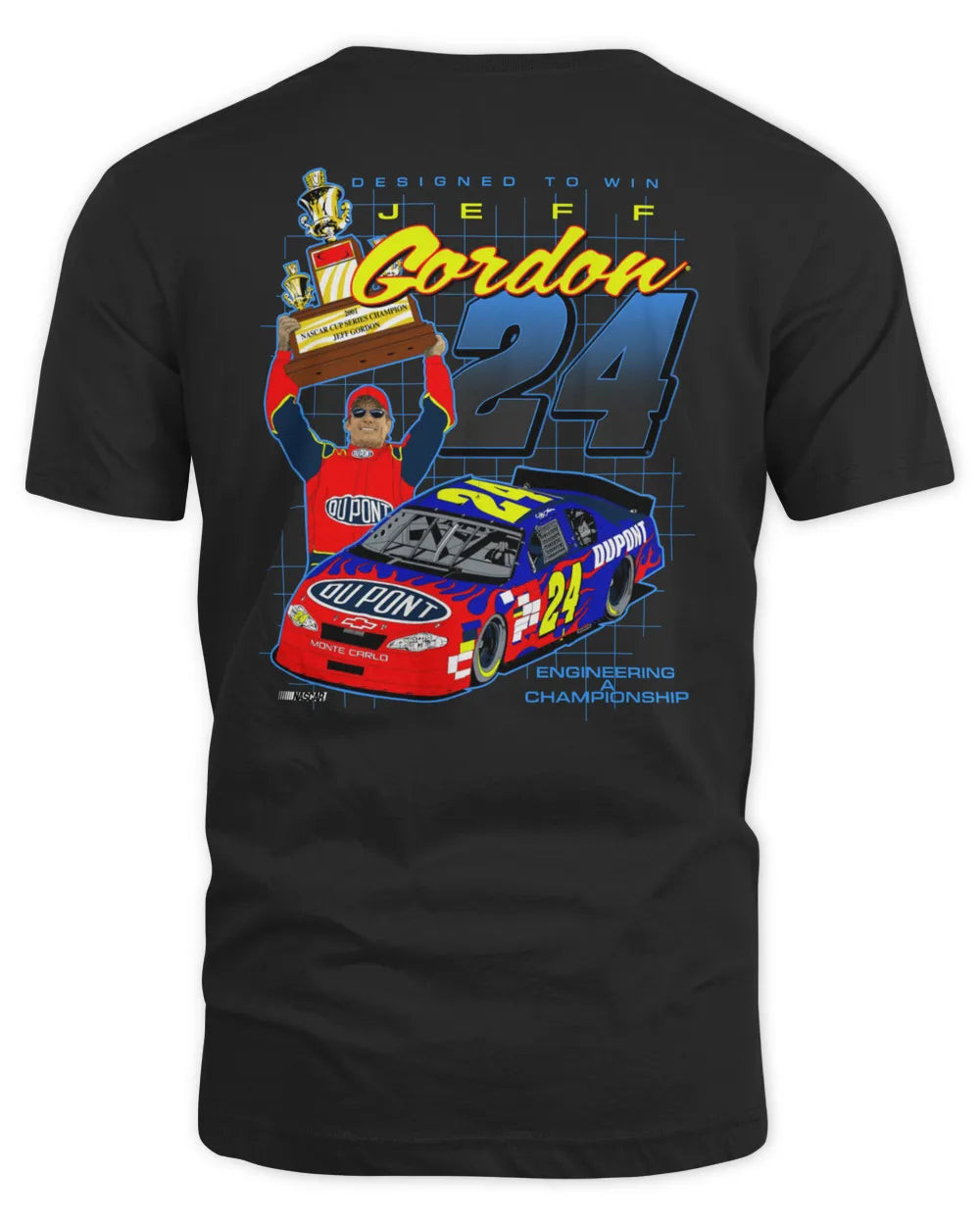 Men's Hendrick Motorsports Team Collection Black Jeff Gordon Legends Trophy T-shirt