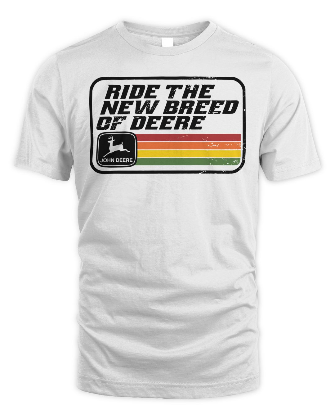 John Deere Merchandise Ride The New Breed Snowmobile Logo Shirt