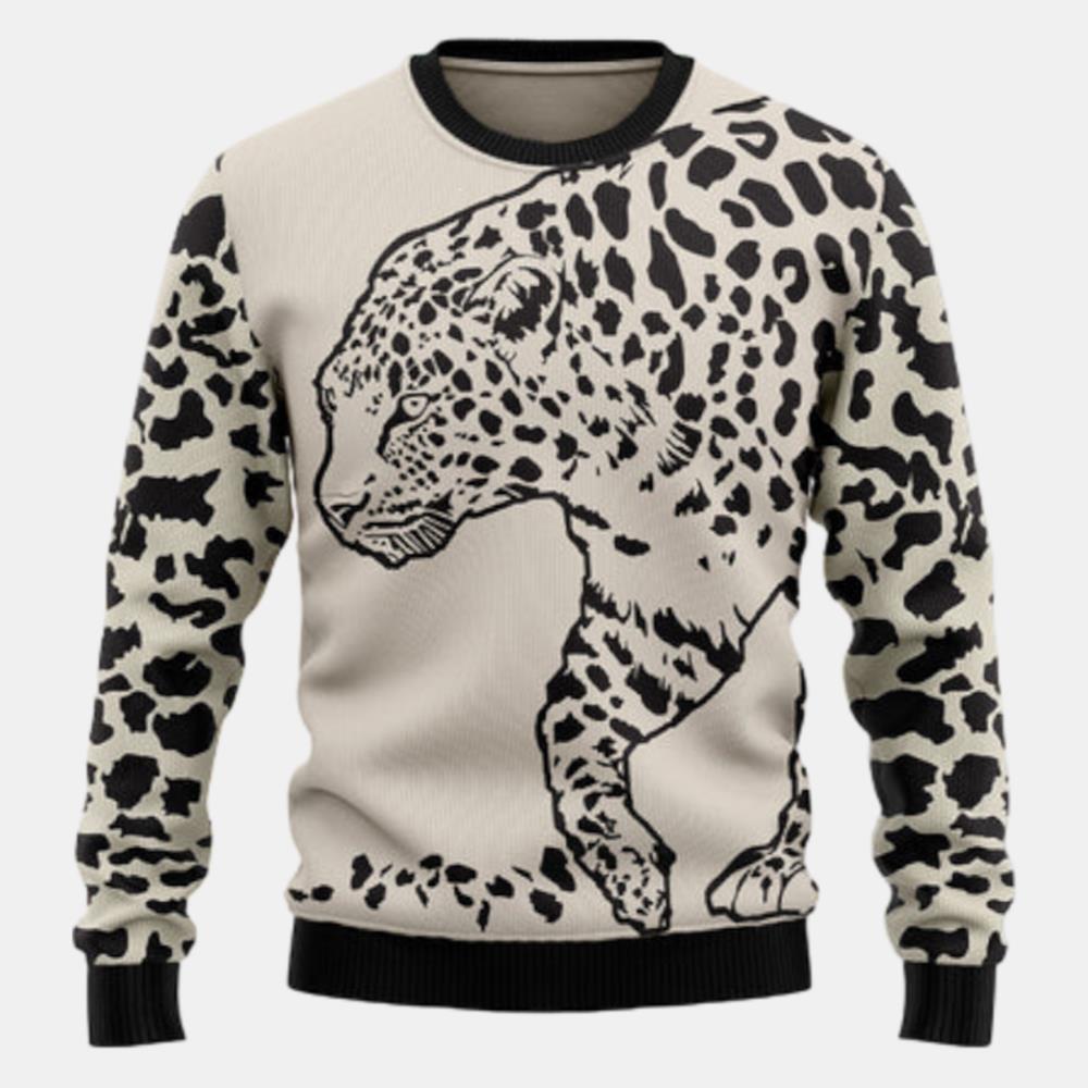 Leopard Pattern Ugly Sweater