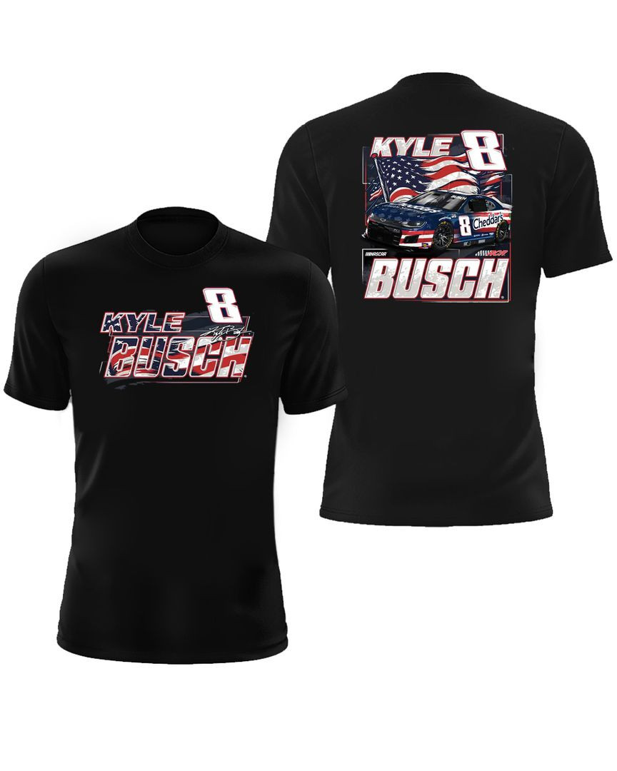 Kyle Busch Richard Childress Racing Team Collection Patriotic Paint T Shirt