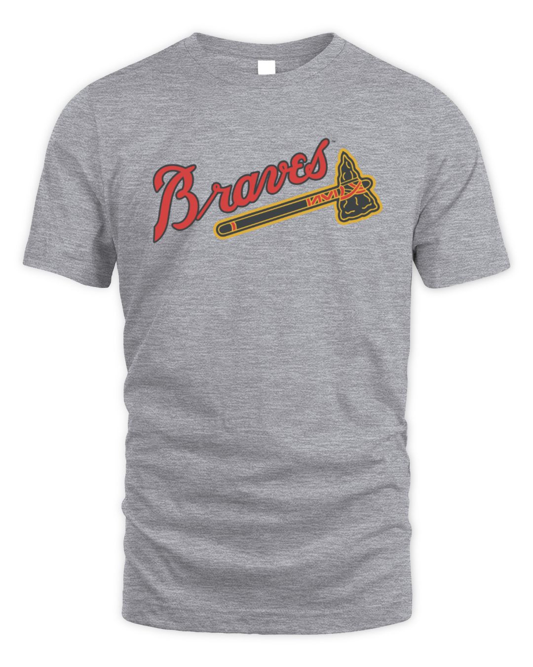 Milwaukee Braves Hank Aaron Mitchell & Ness Heather Gray Cooperstown Collection Legends T Shirt