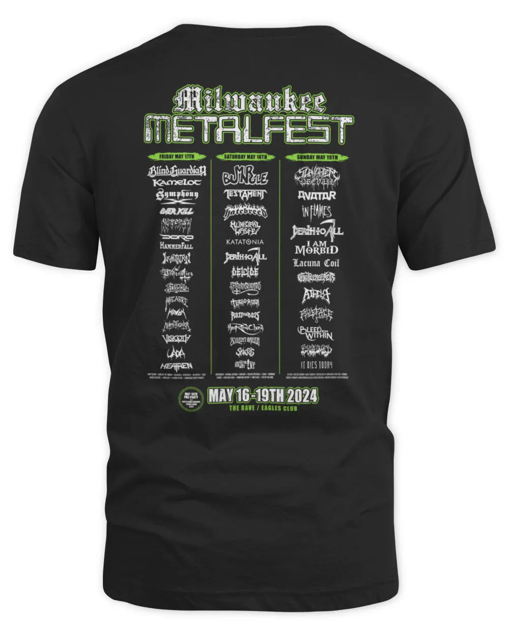 Martyr Hardcore Metal Store Milwaukee Metal Fest Event T Shirt