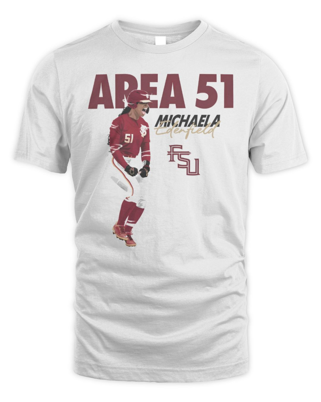 Michaela Edenfield Area 51 Crew White Merch Hoodie