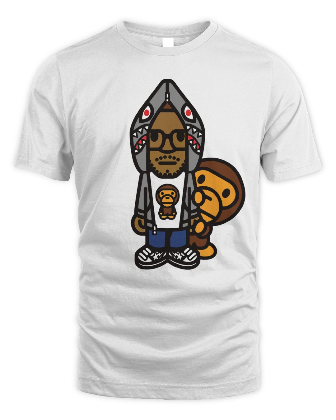 Kid Cudi Merch Bape Monkey Shirt