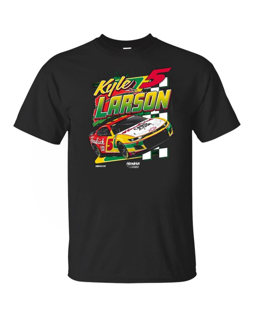 Kyle Larson #5 2024 Hendrick Motorsports Darlington Throwback Car T Shirt