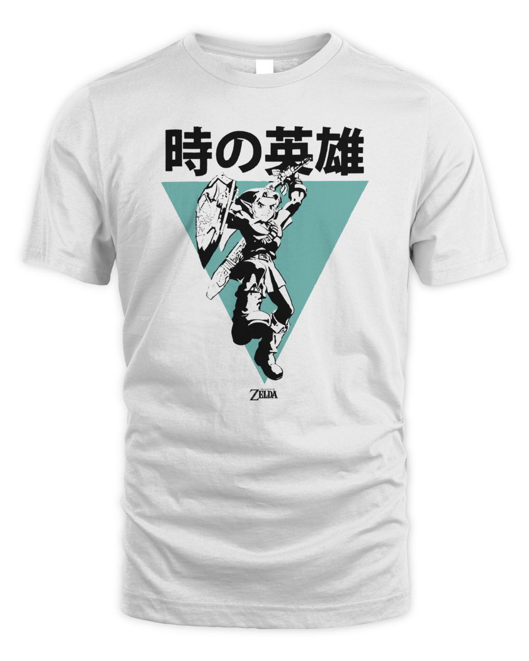 Legend Of Zelda Merch Hero Of Time Neon Kanji Shirt