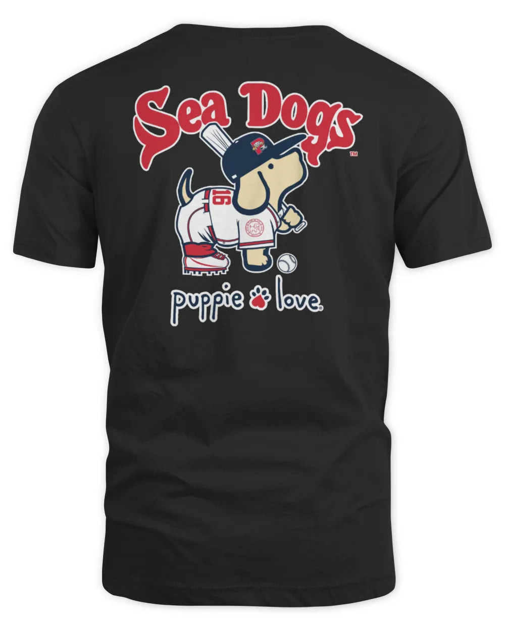 Milb X Puppie Love Portland Sea Dogs Baseball T Shirt