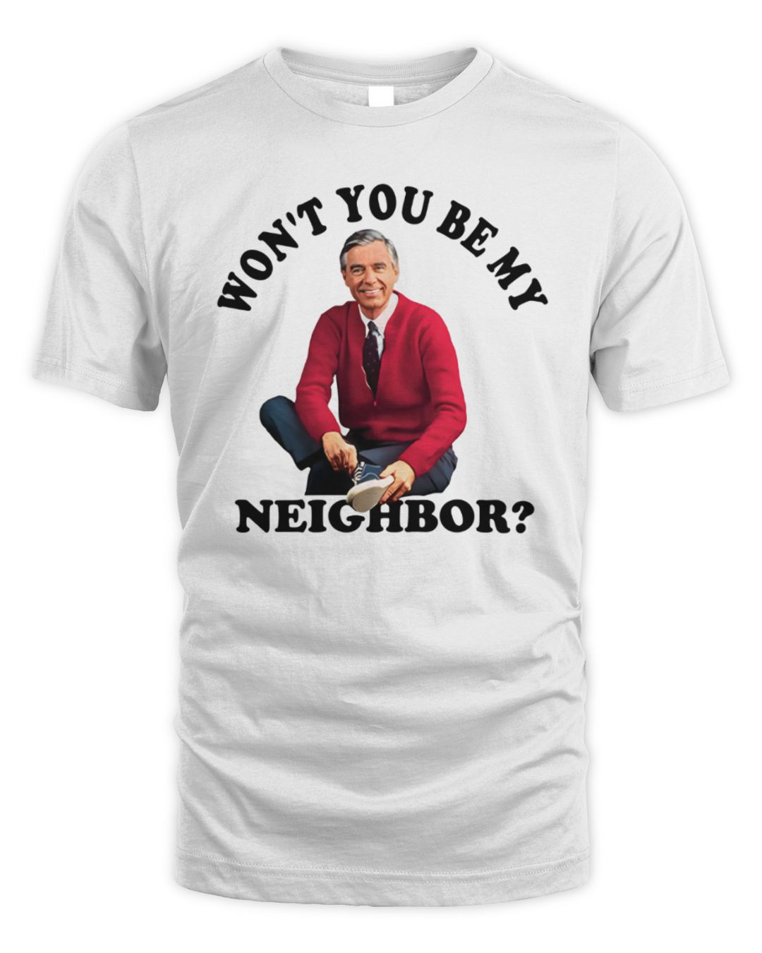 Mr Rogers Neighborhood Won't You White Hoodie Merch