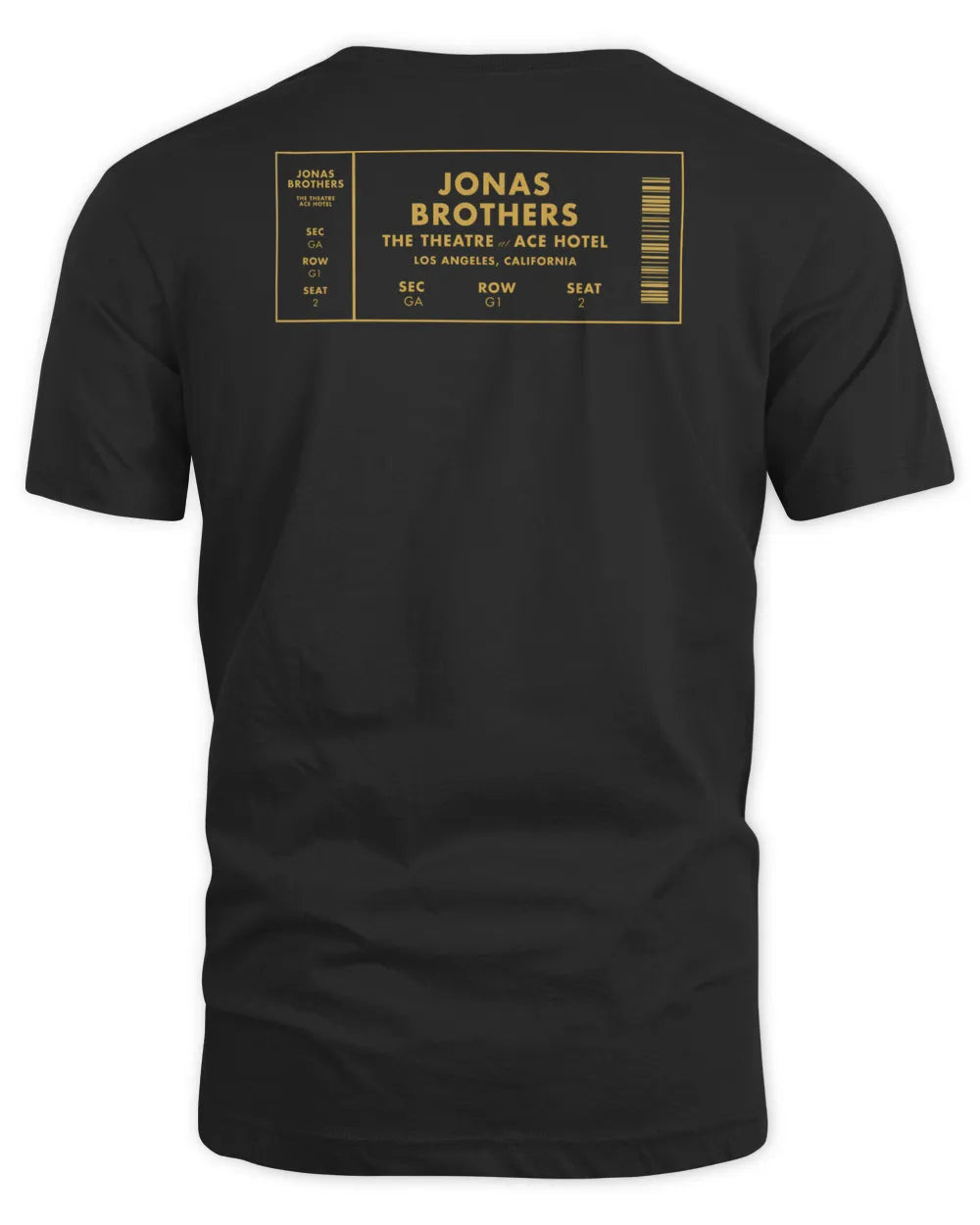 Jonas Brothers Merchandise Ace Ticket Shirt