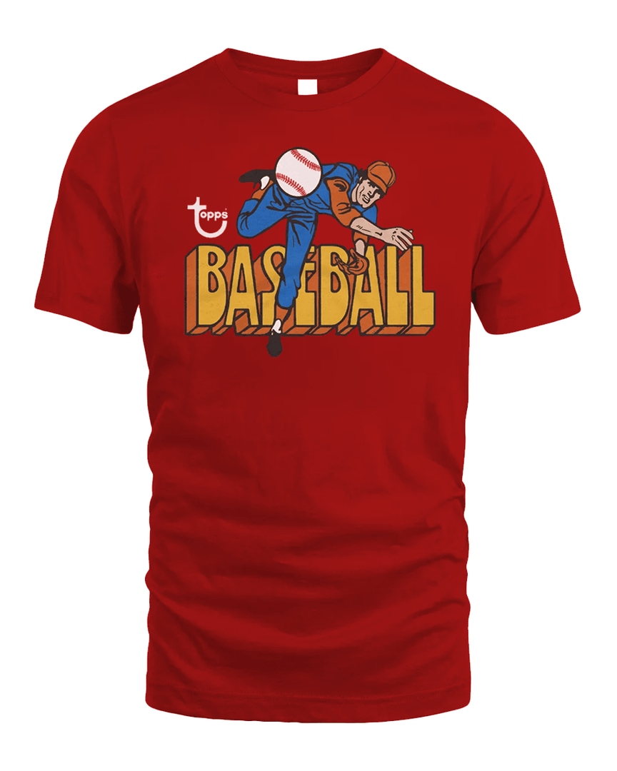 Homage Topps Baseball Cartoon T Shirt