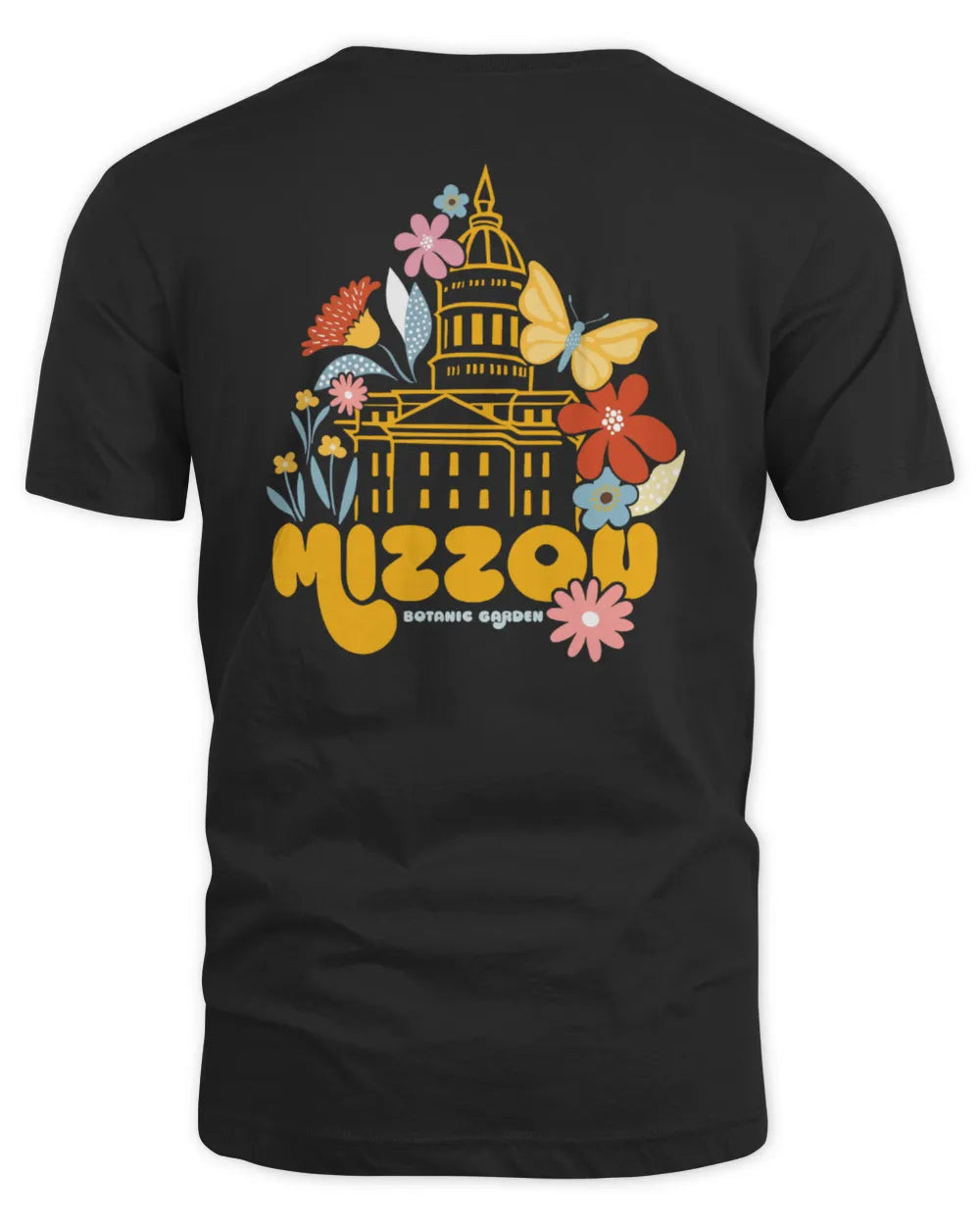 Missouri Tigers Merch Mizzou Botanic Garden Jesse Hall T-shirt