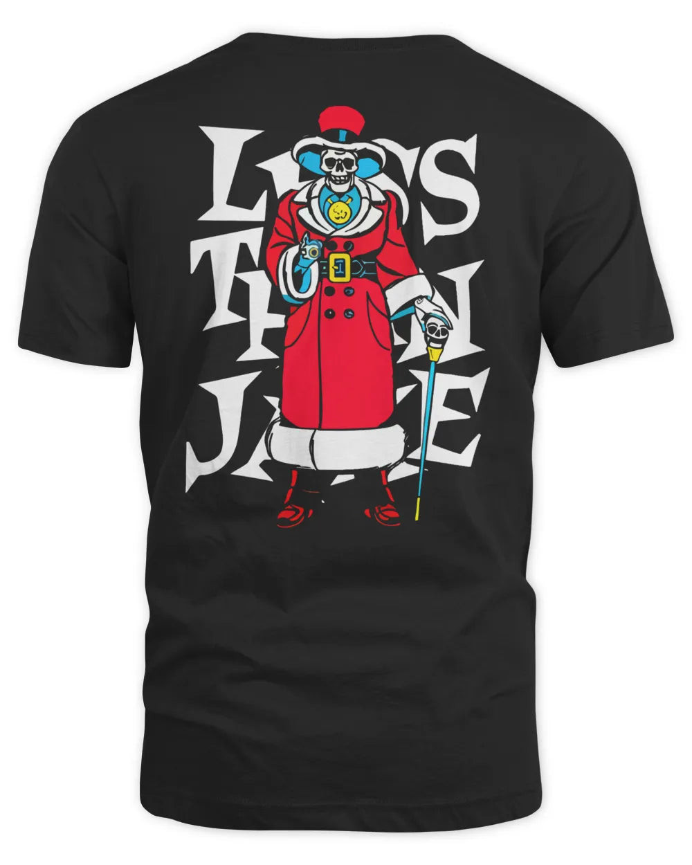 Less Than Jake Merch Santa Skeleton Shirt