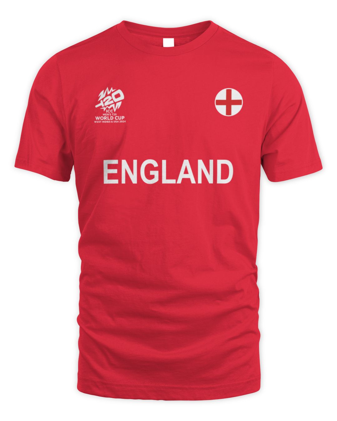 Icc Cricket Store Icc T20 England Cricket Country Jersey Red T Shirt
