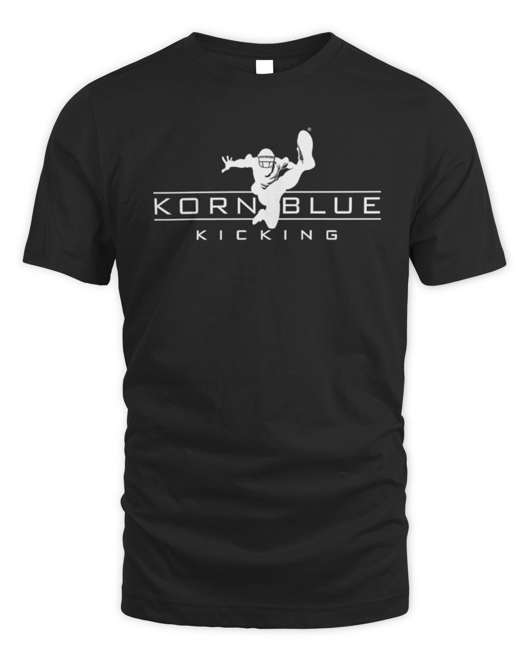 Kornblue Kicking T Shirt Black