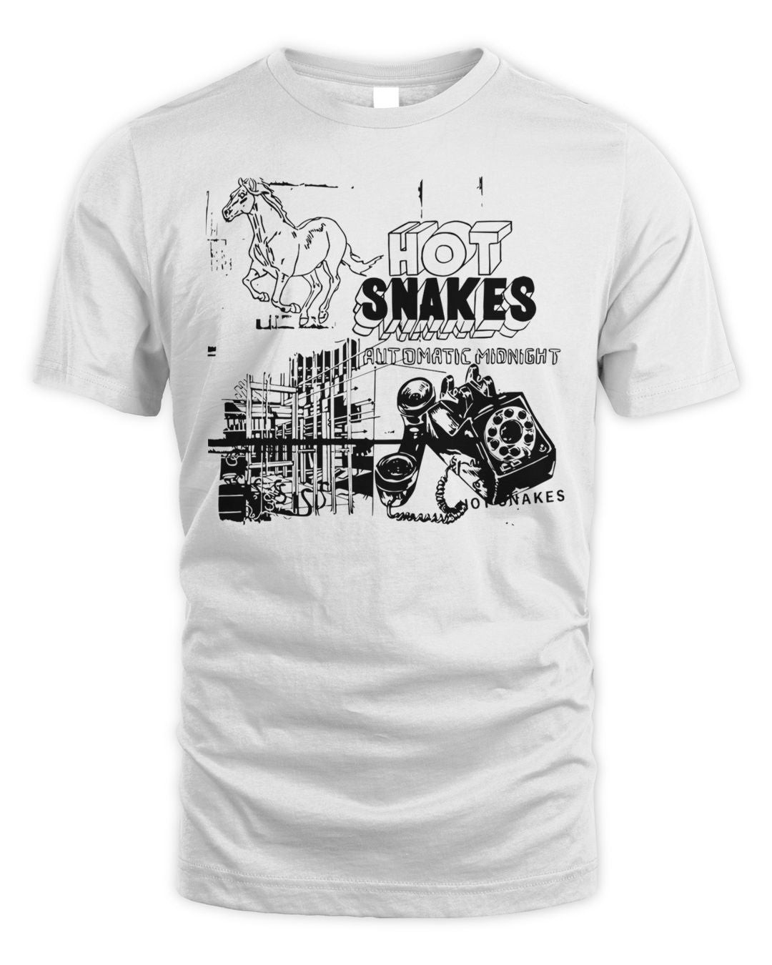 Hot Snakes Merch Automatic Midnight Shirt