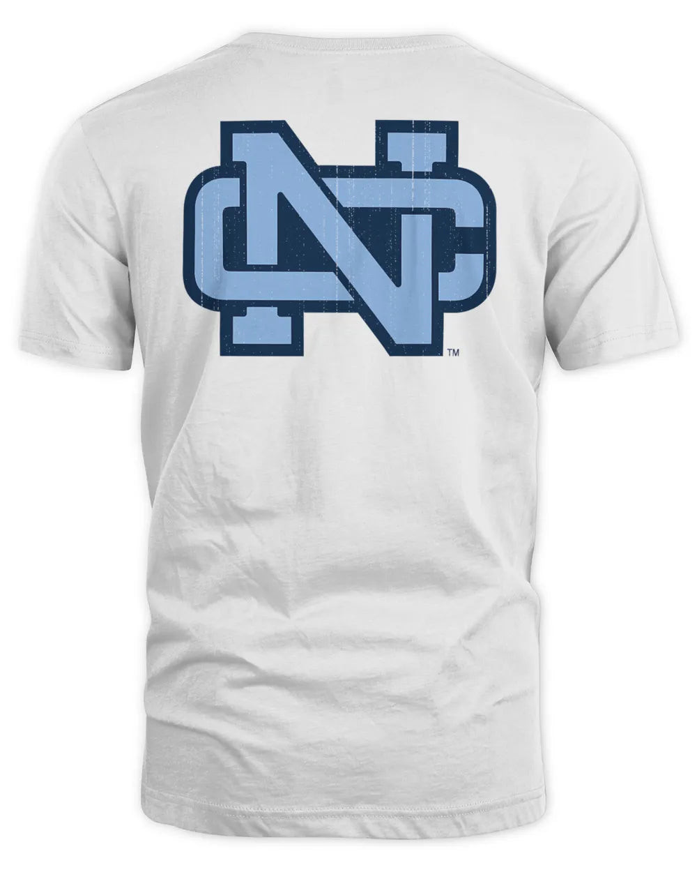Men's Comfort Wash White North Carolina Tar Heels Vintage Logo T-shirt