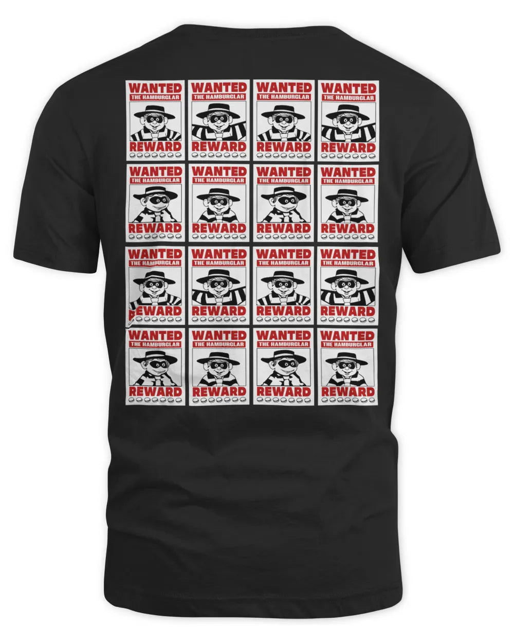 Mcdonalds Merch Hamburglar Wanted Posters Shirt