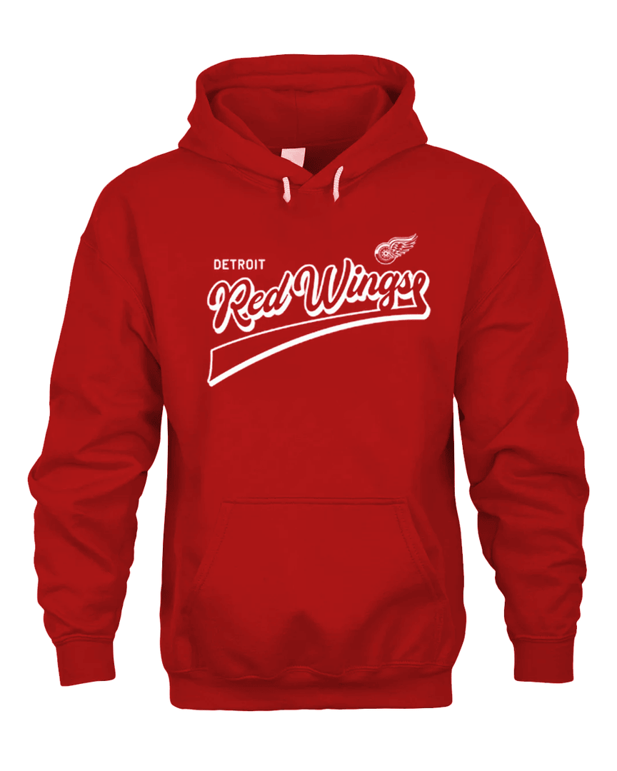 Levelwear Richmond Retro Script Detroit Red Wings Hoodie
