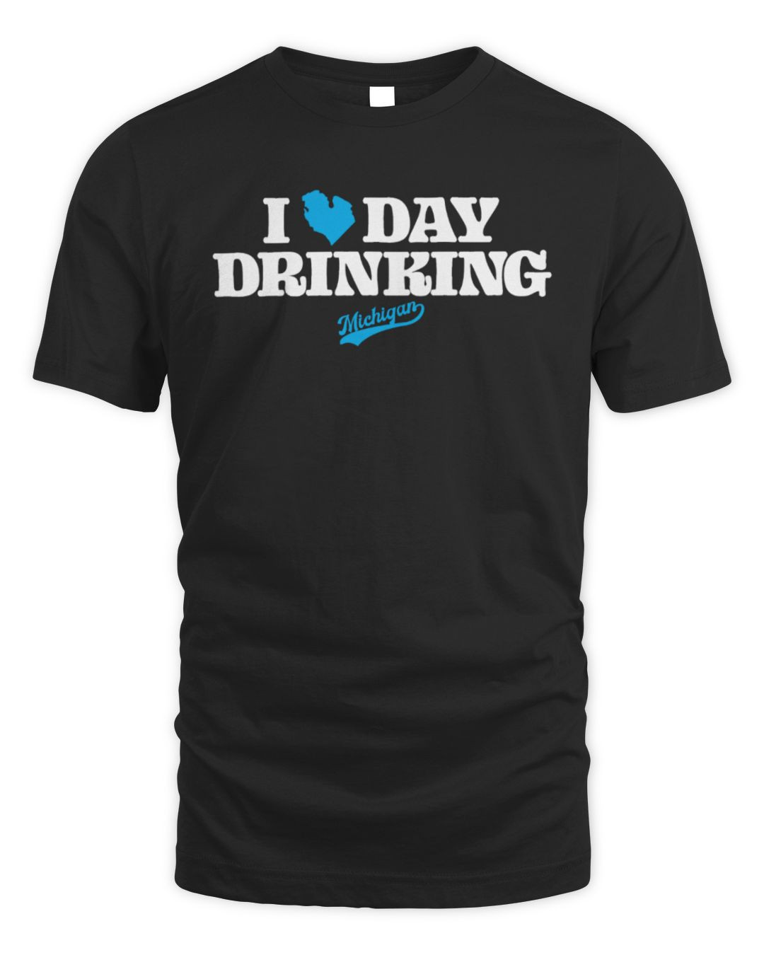 I Heart Day Drinking Michigan Vibes Black Merch Hoodie