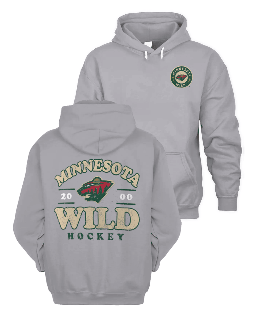 Minnesota Wild Hockey Winger Vintage Hoodie