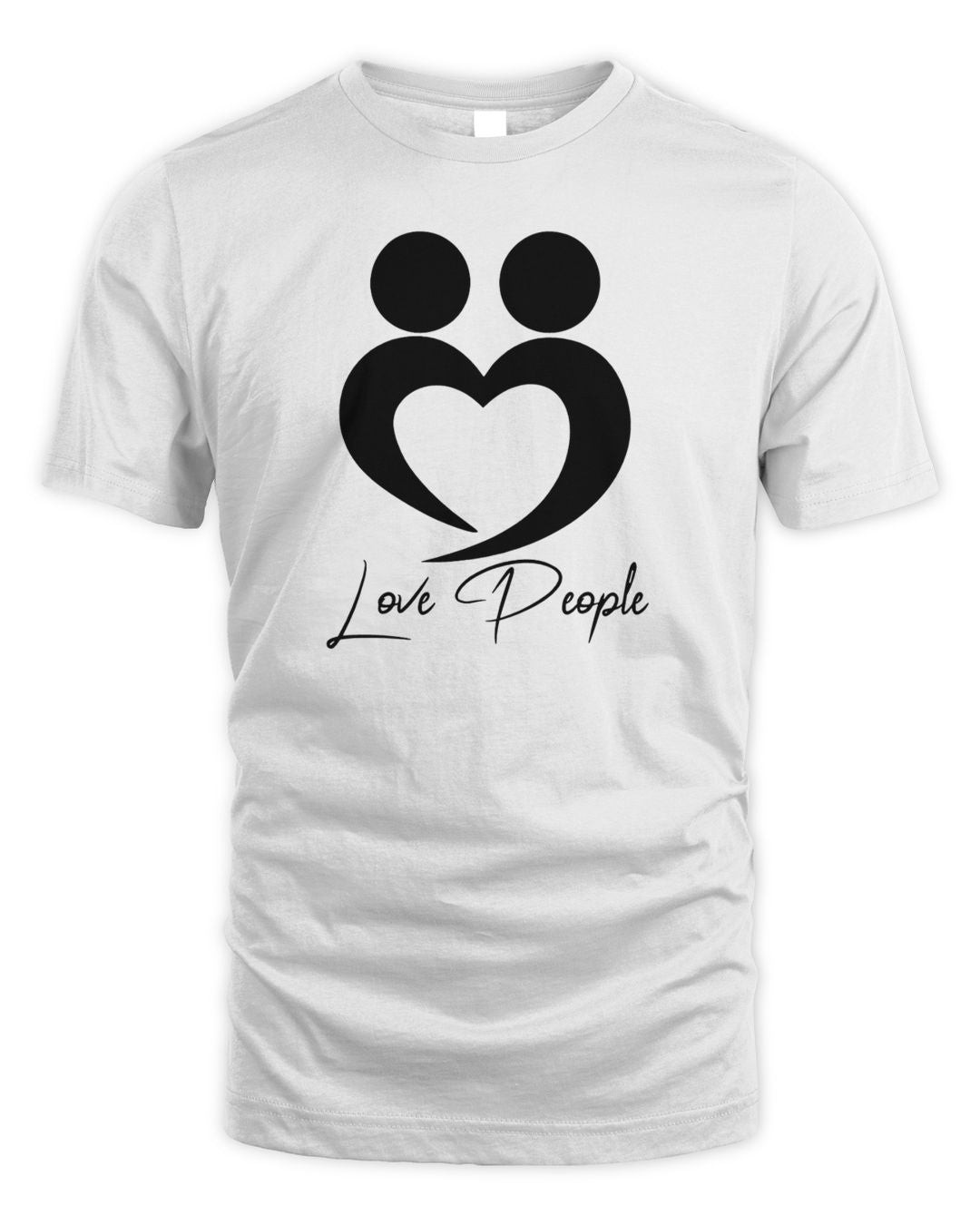 Love People Black Logo T-shirt
