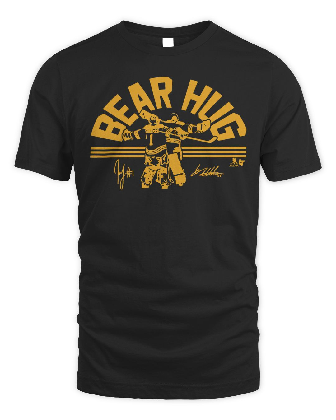 Linus Ullmark & Jeremy Swayman Bear Hug Shirt