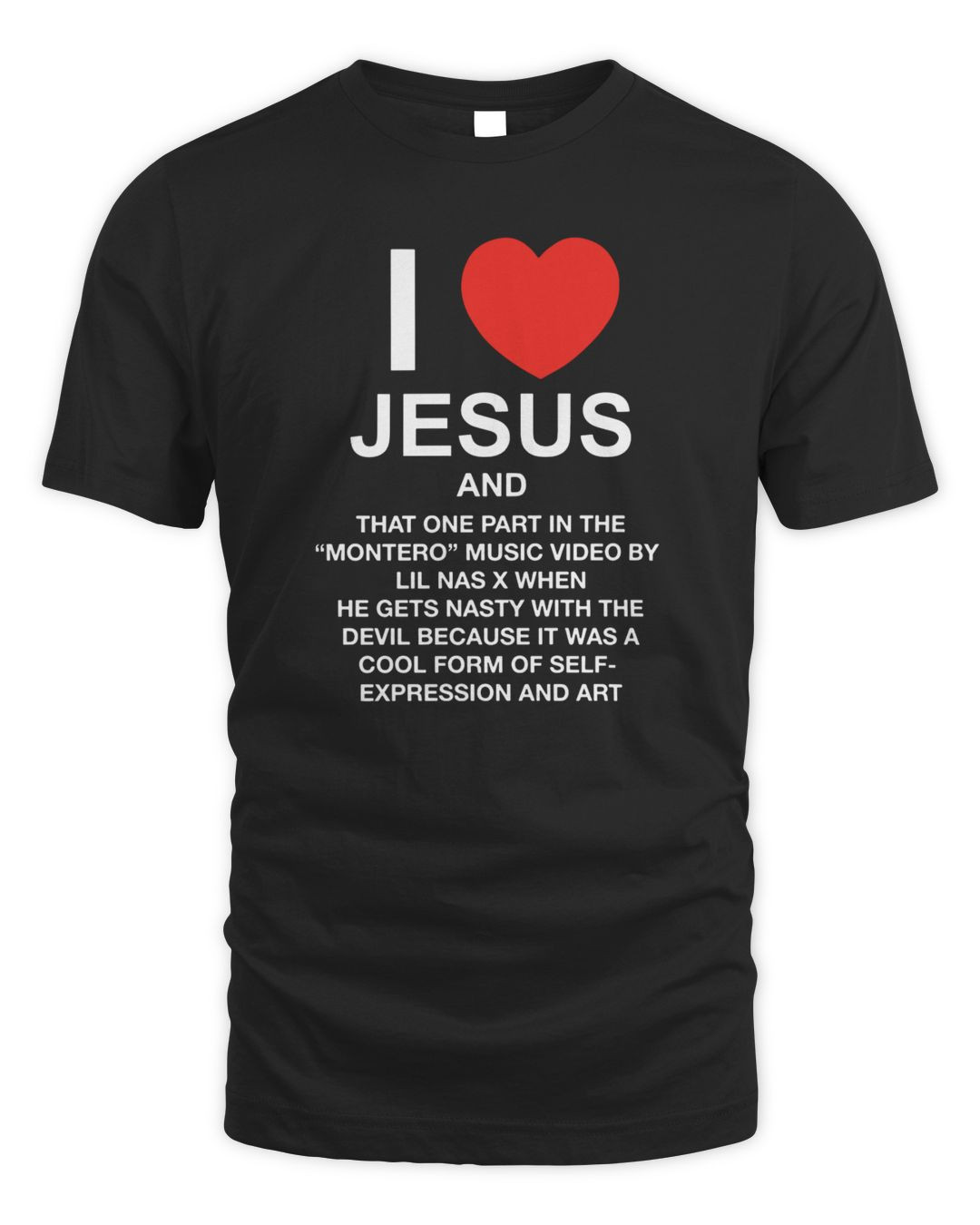 Lil Nas X Merch Pizzaslime I Love Jesus And Montero Shirt