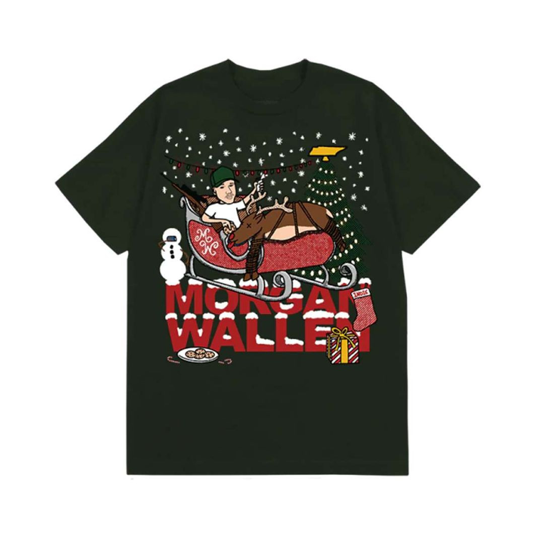 Morgan Wallen Reindeer Sleigh Shirt