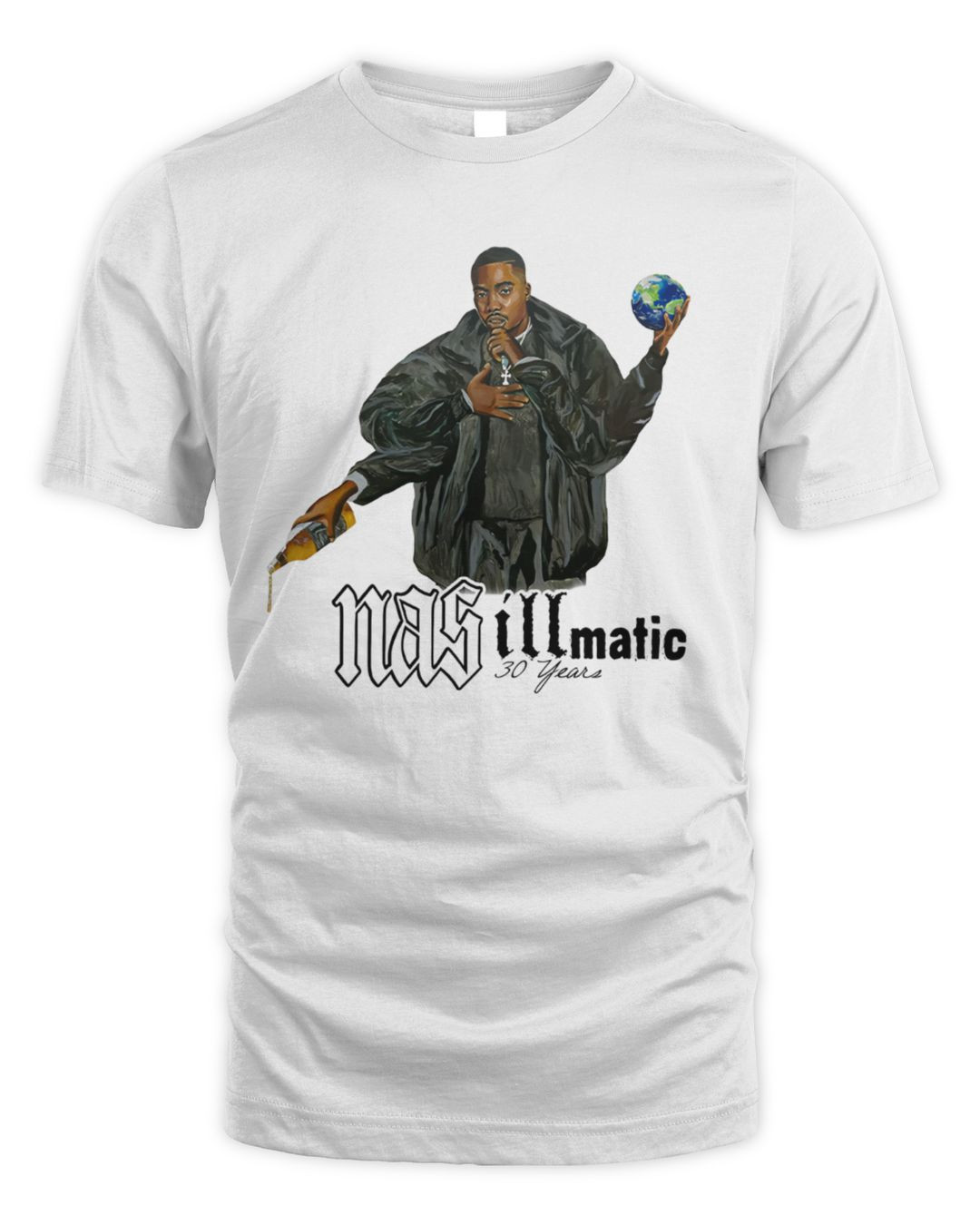 Nas 30 Years Of Illmatic Cement Shirt