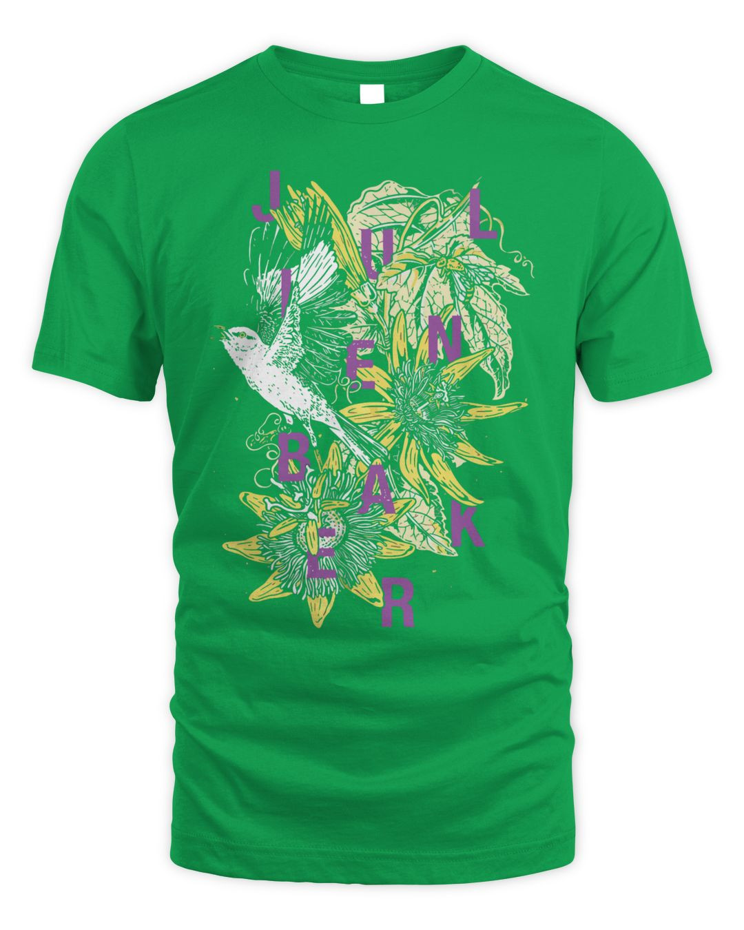 Julien Baker Merch Bird & Flowers Shirt