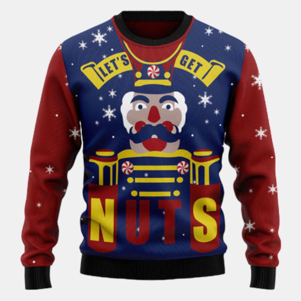 Lets Get Nuts Nutcracker Ugly Sweater