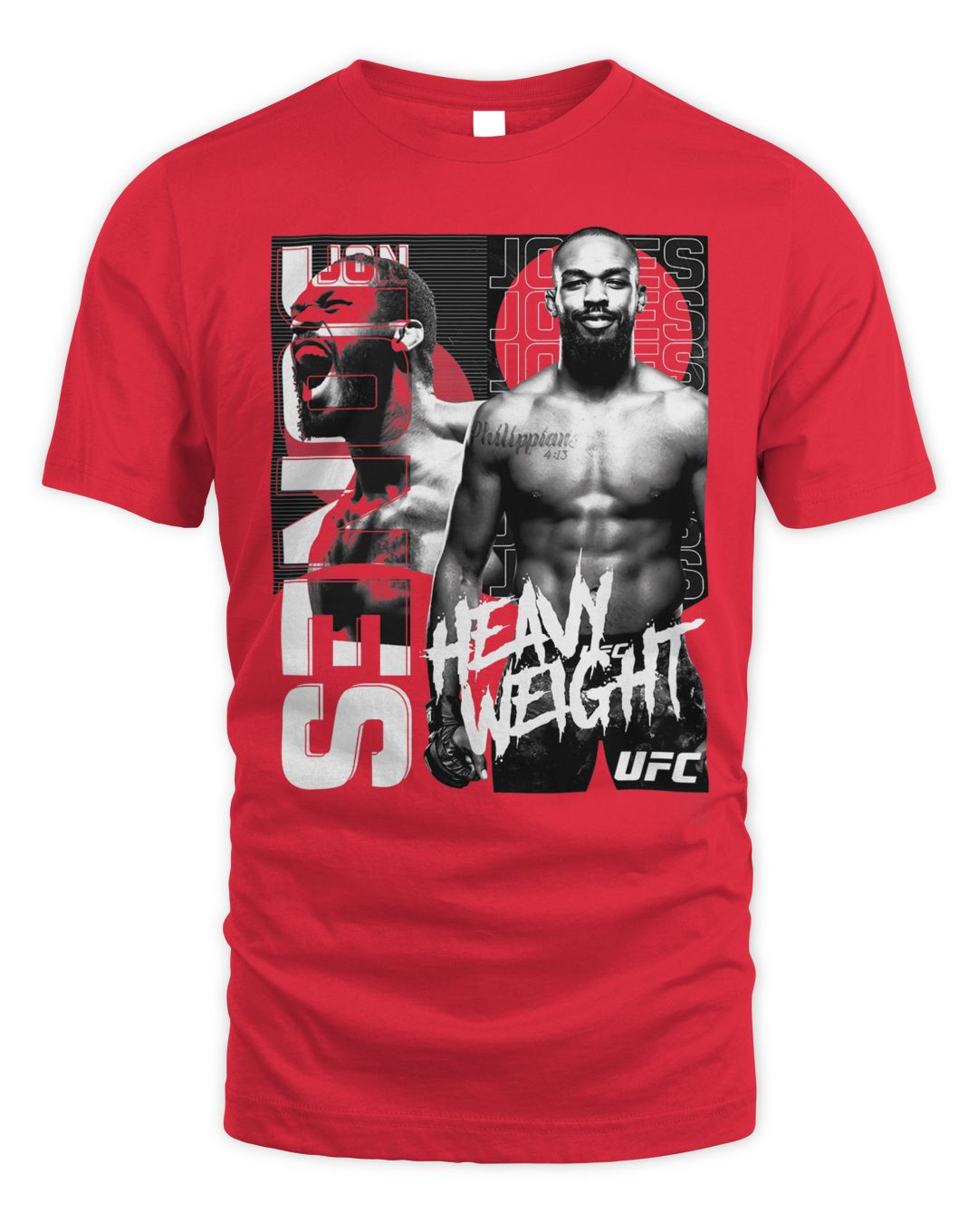 Jon Jones Merch Split Graphic Shirt